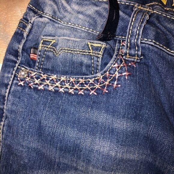 VIGOSS Girls Size 10 Jeans with sequin pockets - Picture 3 of 6